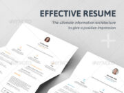 Effective resume template psd