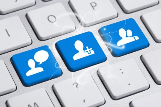 Social media button on keyboard