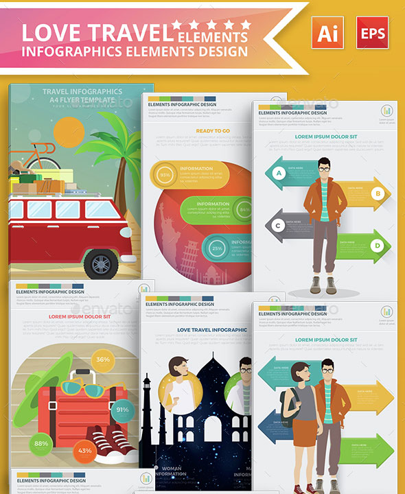 Love Travel Infographics Design
