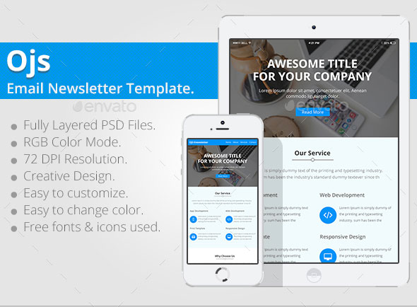 ojs email newsletter template