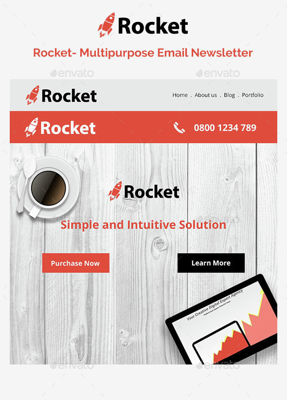 rocket email template