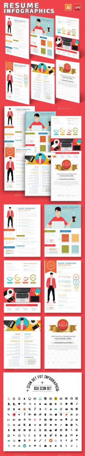 Preview Infographic Resume Design