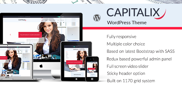 Capitalix — Business, Finance WordPress theme