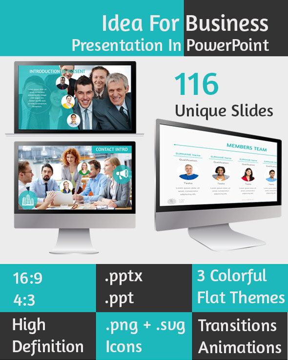preview flat powerpoint
