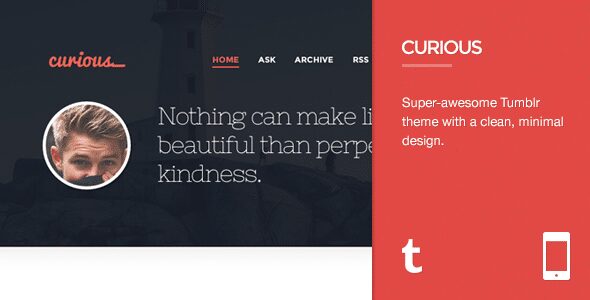 Curious – Responsive Tumblr Theme