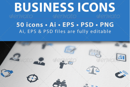 business icons set 1