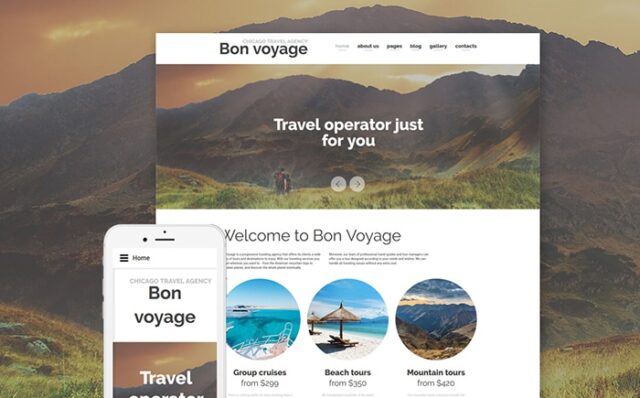 Bon Voyage – Travel Agency & Vacation planning Responsive Joomla Template