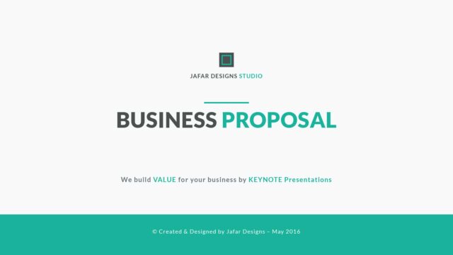 modern keynote template -business Proposal