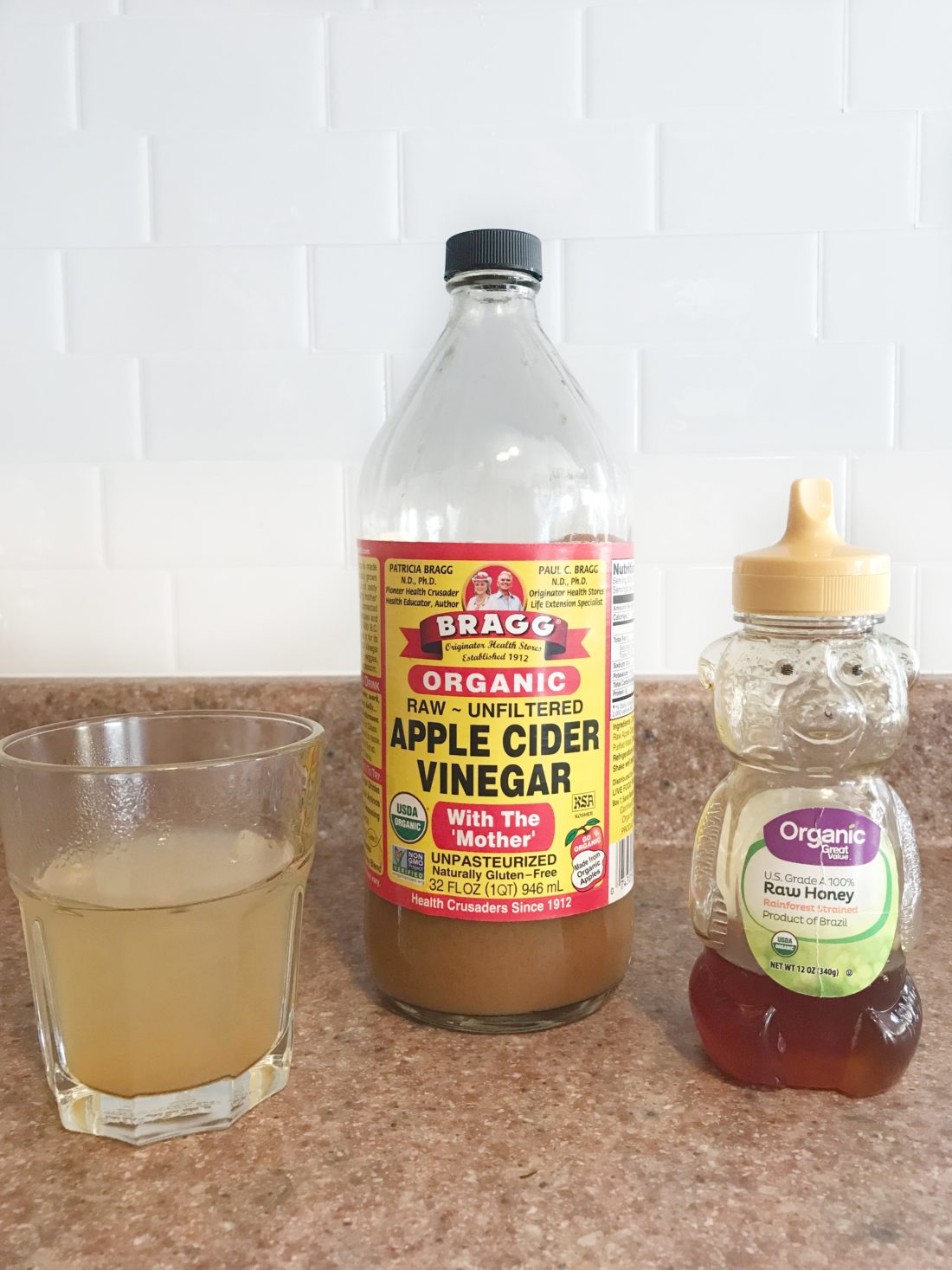 apple cider vinegar and honey-apple cider 