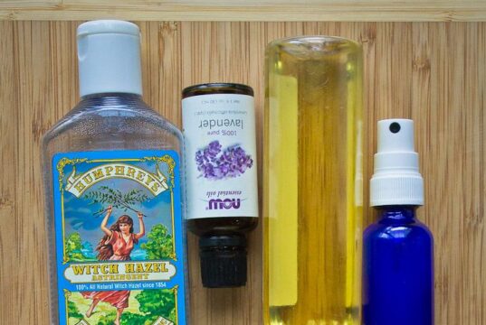 Apple cider vinegar + witch hazel