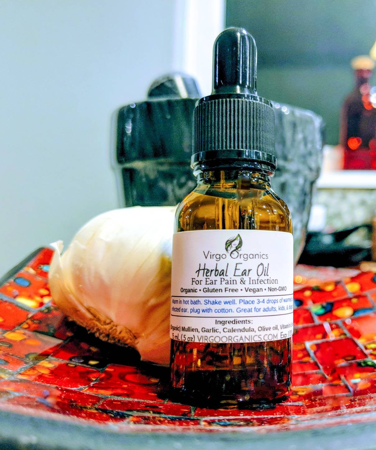 mullein flower oil-apple cider vinegar ear infection