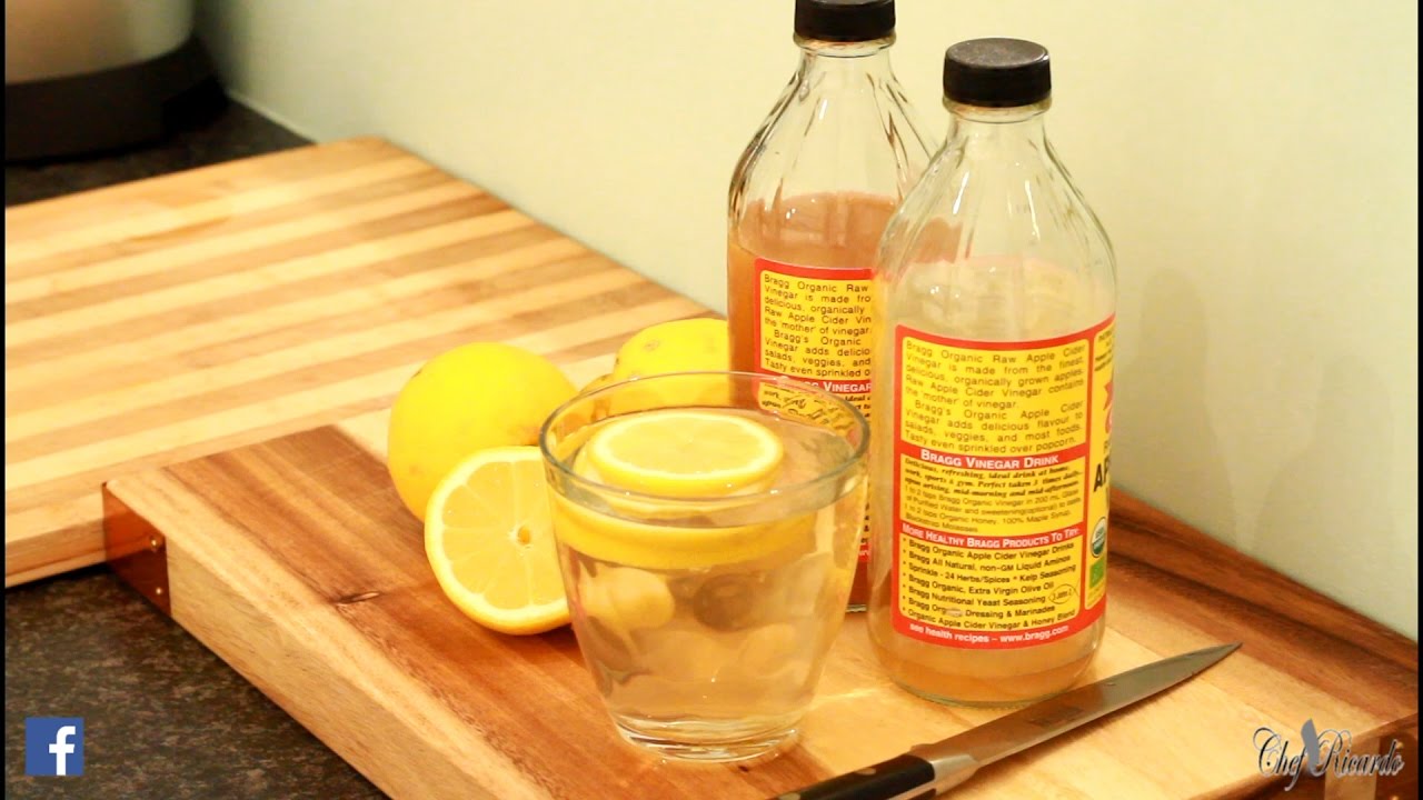 apple cider vinegar with lemon juice