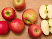 pink lady apple texture