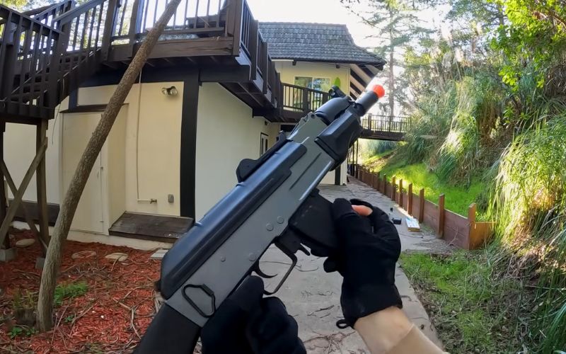 using airsoft gun using airsoft gun