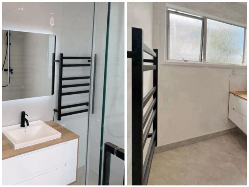 multiple towel heated rail